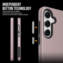Perfectionists Triangle Case Samsung S926 S24 Plus / S936 S25 Plus Rose Gold