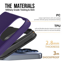 Dėklas Perfectionists Triangle Mag Case Apple iPhone 17 violetinis
