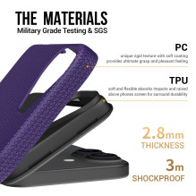 Perfectionists Triangle Mag Case Apple iPhone 16 purple