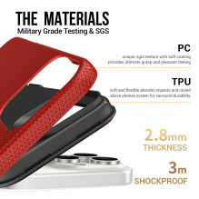 Perfectionists Triangle Mag Case Apple iPhone 17 Pro red