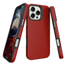 Dėklas Perfectionists Triangle Mag Case Apple iPhone 17 raudonas