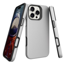 Dėklas Perfectionists Triangle Mag Case Apple iPhone 17 sidabrinis