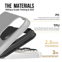 Perfectionists Triangle Mag Case Apple iPhone 17 silver
