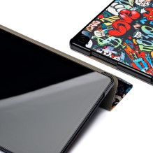 Reach Smart Leather Case for Samsung X200 / X205 Tab A8 10.5 2021 graffiti