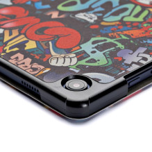 Dėklas Reach Smart Leather Samsung X200 / X205 Tab A8 10.5 2021 graffiti