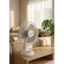 Esperanza EHF003WE, 12'' desk fan, White and Gray