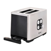 Tefal Equinox TT420D 7 2 griežinėliai Juoda, Nerūdijančiojo plieno
