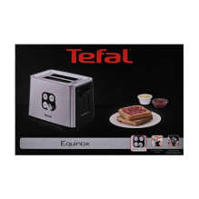 Tefal Equinox TT420D 7 2 griežinėliai Juoda, Nerūdijančiojo plieno