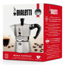 Bialetti Moka Express Moka pot 0.06 L Aluminum, Black