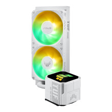 ASUS TUF Gaming LC III 240 ARGB White Edition procesorius. Viskas viename skysčio aušintuvas, 12 cm.