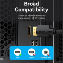 CABLE DP TO DP 1.5M / HAKBG VENTION CABLE DP TO DP 1.5M / HAKBG VENTION
