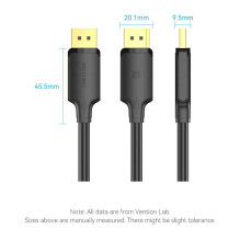 CABLE DP TO DP 1.5M / HAKBG VENTION CABLE DP TO DP 1.5M / HAKBG VENTION
