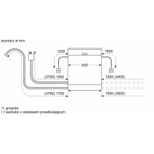 Įmontuojama indaplovė BOSCH SMV4HVX07E