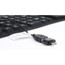 KLAVIATŪRA FLEXIBLE USB ENG / BLACK KB-109F-B GEMBIRD KLAVIATŪRA FLEXIBLE USB ENG / BLACK KB-109F-B GEMBIRD