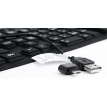 KLAVIATŪRA FLEXIBLE USB ENG / BLACK KB-109F-B GEMBIRD KLAVIATŪRA FLEXIBLE USB ENG / BLACK KB-109F-B GEMBIRD