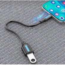 „Vention“ USB 3.1 (1 kartos) C tipo kištukas į A tipo kištuką OTG kabelis, 0,15 m, juodas, PVC tipo