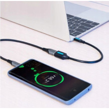 „Vention“ USB 3.1 (1 kartos) C tipo kištukas į A tipo kištuką OTG kabelis, 0,15 m, juodas, PVC tipo
