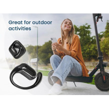 GEMBIRD „BLUETOOTH“ AUSINĖS, ATVIROS, TWS, JUODOS, OWS-01-BK GEMBIRD „BLUETOOTH“ AUSINĖS, ATVIROS, TWS, JUODOS, OWS-01-BK