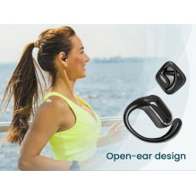 GEMBIRD „BLUETOOTH“ AUSINĖS, ATVIROS, TWS, JUODOS, OWS-01-BK GEMBIRD „BLUETOOTH“ AUSINĖS, ATVIROS, TWS, JUODOS, OWS-01-BK