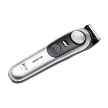 „Braun BeardTrimmer 9 80789785“ barzdos kirpimo mašina su akumuliatoriumi, 20,2 cm, drėgnam ir sausam skutimui, pilka