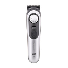 „Braun BeardTrimmer 9 80789785“ barzdos kirpimo mašina su akumuliatoriumi, 20,2 cm, drėgnam ir sausam skutimui, pilka