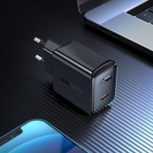 Įkroviklis Acefast A1 PD20W USB-C juodas Įkroviklis Acefast A1 PD20W USB-C juodas