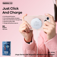 Wireless charger Remax RP-W58 15W white Wireless charger Remax RP-W58 15W white