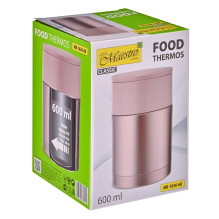 Dinner thermos Maestro MR-1636-60 600 ml, pink Dinner thermos Maestro MR-1636-60 600 ml, pink