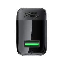 Charger Acefast A90 18W USB-A black Charger Acefast A90 18W USB-A black