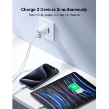 Charger Joyroom JR-TCF15 30W USB-C / USB-A white