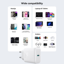 Charger Joyroom JR-TCF24 30W USB-C white Charger Joyroom JR-TCF24 30W USB-C white