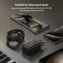 Charger Joyroom JR-TCG13 45W GaN USB-C black Charger Joyroom JR-TCG13 45W GaN USB-C black