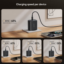 Įkroviklis Joyroom JR-TCG13 45W GaN USB-C juodas Įkroviklis Joyroom JR-TCG13 45W GaN USB-C juodas