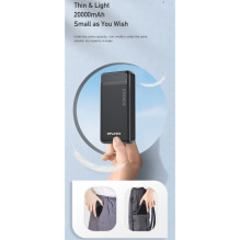 External battery Power Bank Awei P6K 5V / 2.1A 20000mAh black External battery Power Bank Awei P6K 5V / 2.1A 20000mAh black