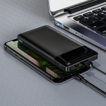 Išorinė baterija Power Bank Hoco J72 10000mAh juoda Išorinė baterija Power Bank Hoco J72 10000mAh juoda