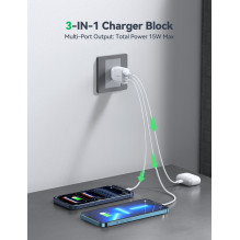 Charger Joyroom JR-TG6 30W 2xUSB-C / USB-A white