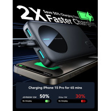 Išorinė baterija Power Bank Joyroom JR-PBF12 10000mAh juoda Išorinė baterija Power Bank Joyroom JR-PBF12 10000mAh juoda