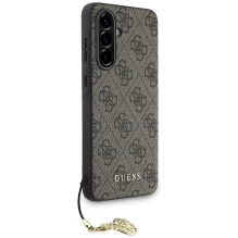 Guess 4G Charms Collection dėklas, skirtas Samsung Galaxy A56 – rudas