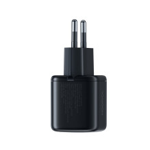 Charger Joyroom JR-TG7 33W USB-C / USB-A + USB-C to USB-C 60W 1.0m cable black Charger Joyroom JR-TG7 33W USB-C / USB-A + USB-C to USB-C 60W 1.0m cable black