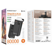External battery Power Bank Borofone BJ65B 22.5W 80000mAh black