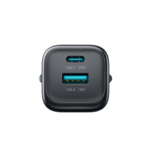 Įkroviklis Joyroom JR-TG7 33W USB-C / USB-A juodas Įkroviklis Joyroom JR-TG7 33W USB-C / USB-A juodas