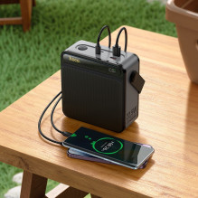 Išorinė baterija Power Bank Hoco J161 22.5W+PD20W 80000mAh juoda Išorinė baterija Power Bank Hoco J161 22.5W+PD20W 80000mAh juoda