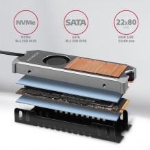 SSD ACC COOLER M.2 COPPER FAN / CLR-M2FAN AXAGON SSD ACC COOLER M.2 COPPER FAN / CLR-M2FAN AXAGON