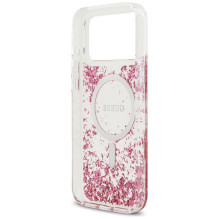 Guess Resin Bottom Glitter MagSafe Case for iPhone 17 Pro Max - Pink