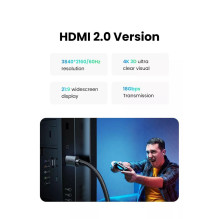 Kabelis Ugreen HD119 HDMI to HDMI 2.0m juodas (40101)