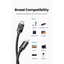 Cable Ugreen HD119 HDMI to HDMI 2.0m black (40101)