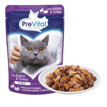 PREVITAL Turkey and rabbit in jelly - wet cat food - 100g PREVITAL Turkey and rabbit in jelly - wet cat food - 100g