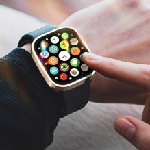 LCD screen protector / case Dux Ducis Hamo Apple Watch 45mm pink LCD screen protector / case Dux Ducis Hamo Apple Watch 45mm pink