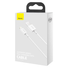 USB cable Baseus Superior from USB to Lightning 2.4A 1.5m white CALYS-B02