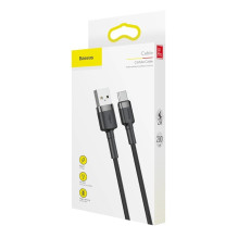 USB kabelis Baseus Cafule Type-C 2.0m 2.0A pilkas-juodas CATKLF-CG1 USB kabelis Baseus Cafule Type-C 2.0m 2.0A pilkas-juodas CATKLF-CG1